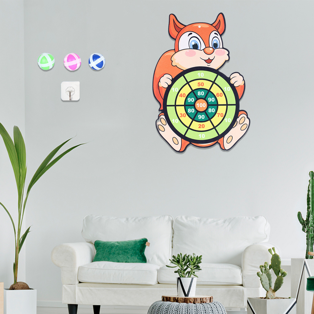 Classic Toy Target Sticky Ball Dart Board Indoor Party Family Activity Halloween Christmas Game Gifts for Kids