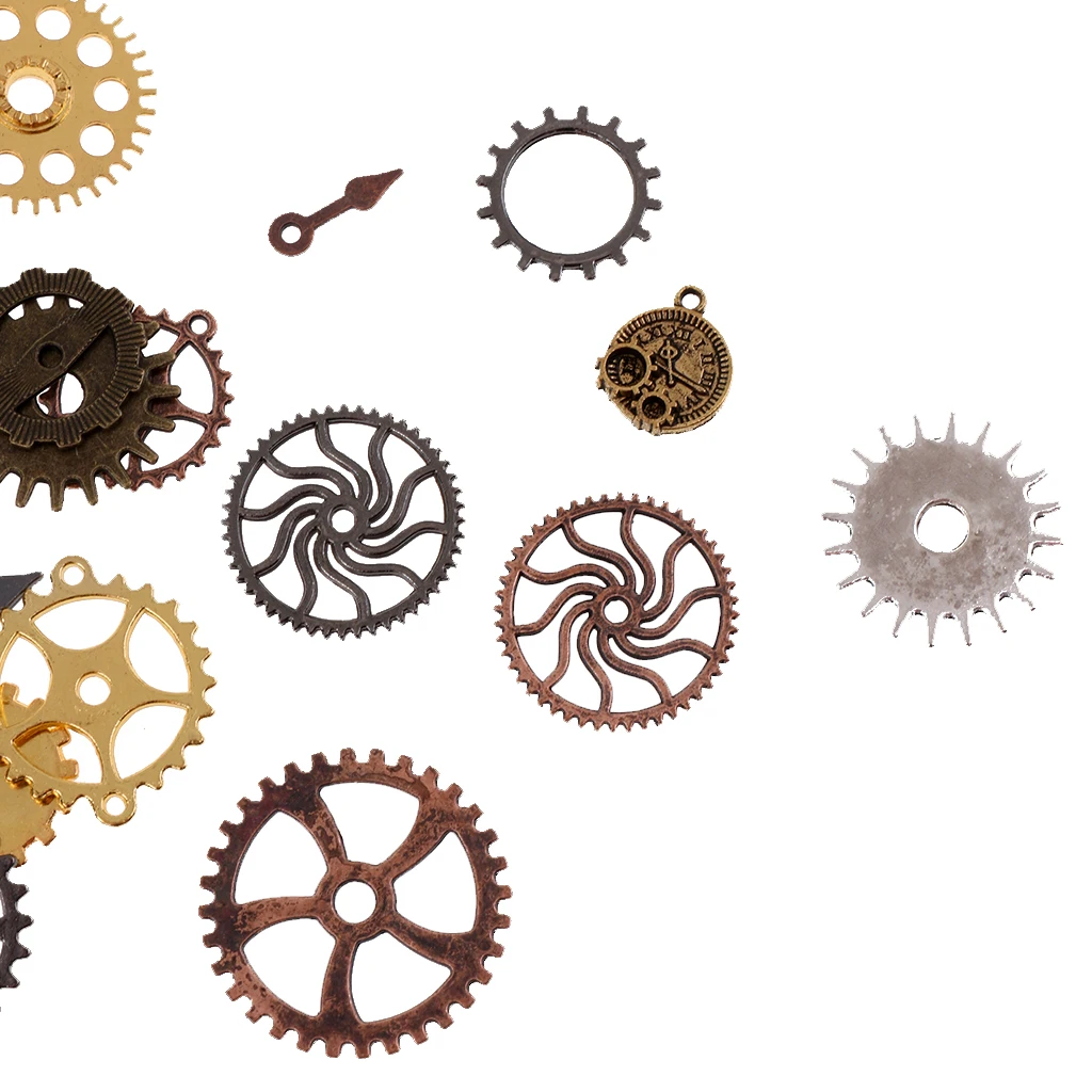 100g Watch Parts Charms Steampunk Pendants Jewellery Art Craft Gears DIY