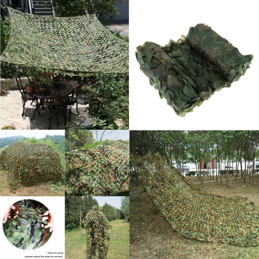 Hunting Camping Woodland Camouflage Netting Net Camo Netting Hide Cover Garden Camping Tent CoverCamo Sunshade