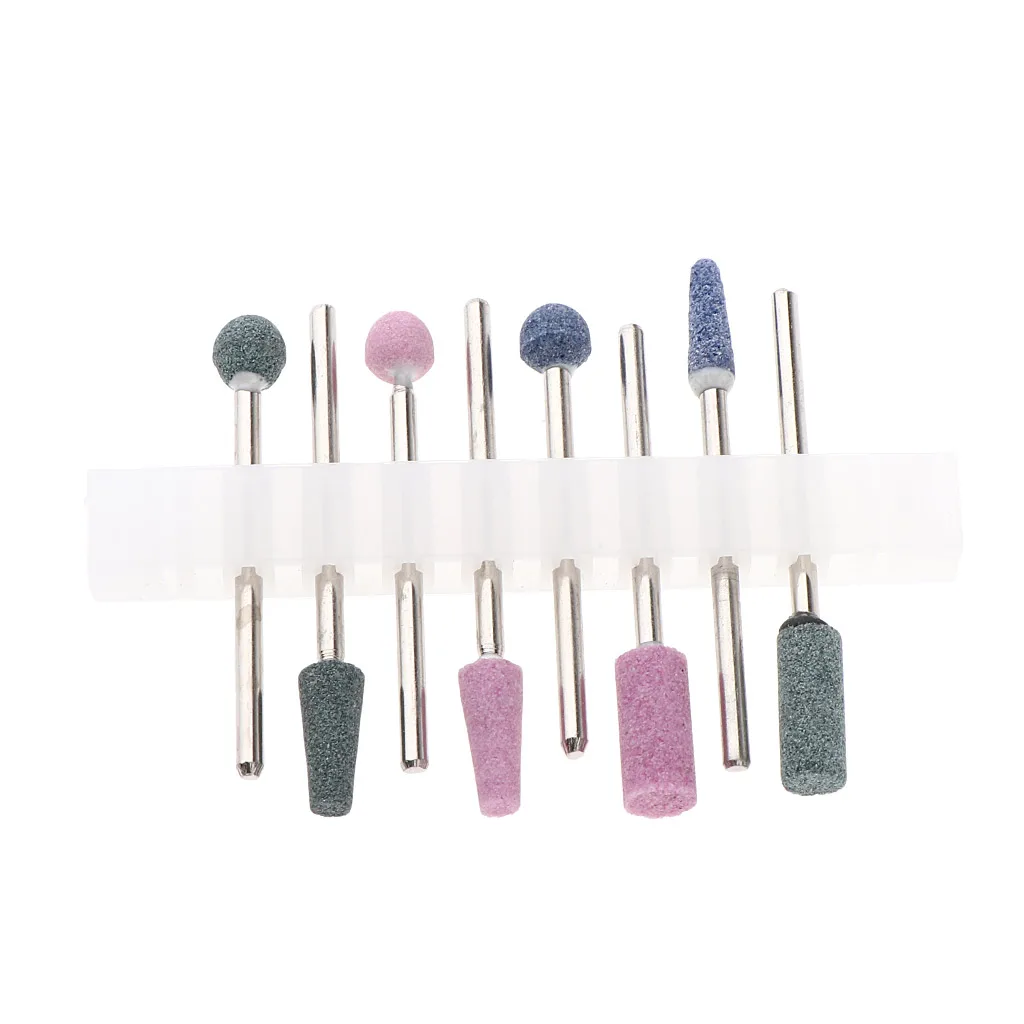 Nail Pedicure Bits Replacement Tools - 8 Pieces Grinding Heads for Professional Salon & Personal Use