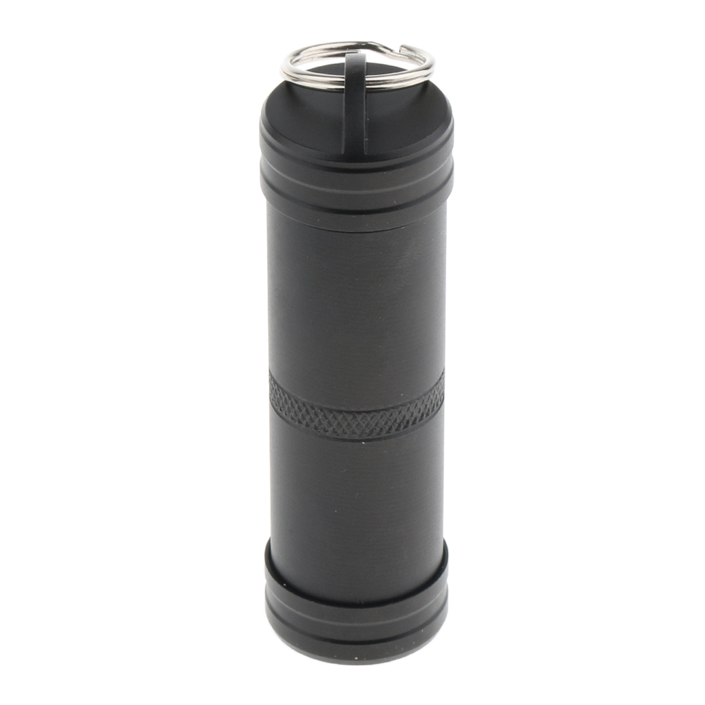 Waterproof Aluminum Pill Storage Box Capsule Container Bottle Case - green
