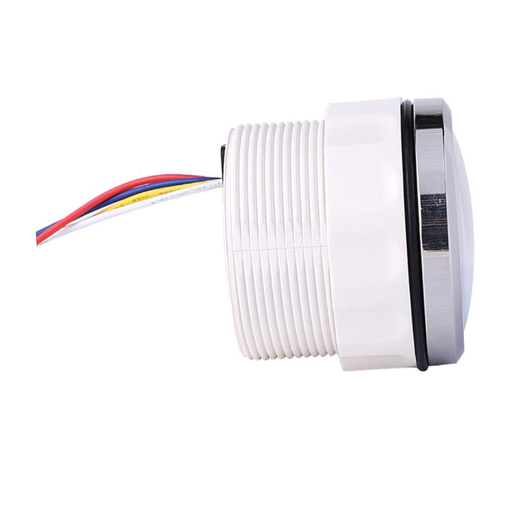 Oil Pressure Indicator Gauge 2" Boat Marine 90° Display Angle 0~5 Bar Black