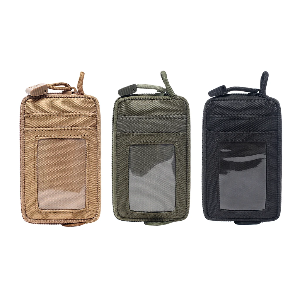 Pocket Wallet, Zipper Pouch Waist Belt Bag Mini Pack for Keys Holder Coins Cards Storage Purse, Camping Hiking Travel