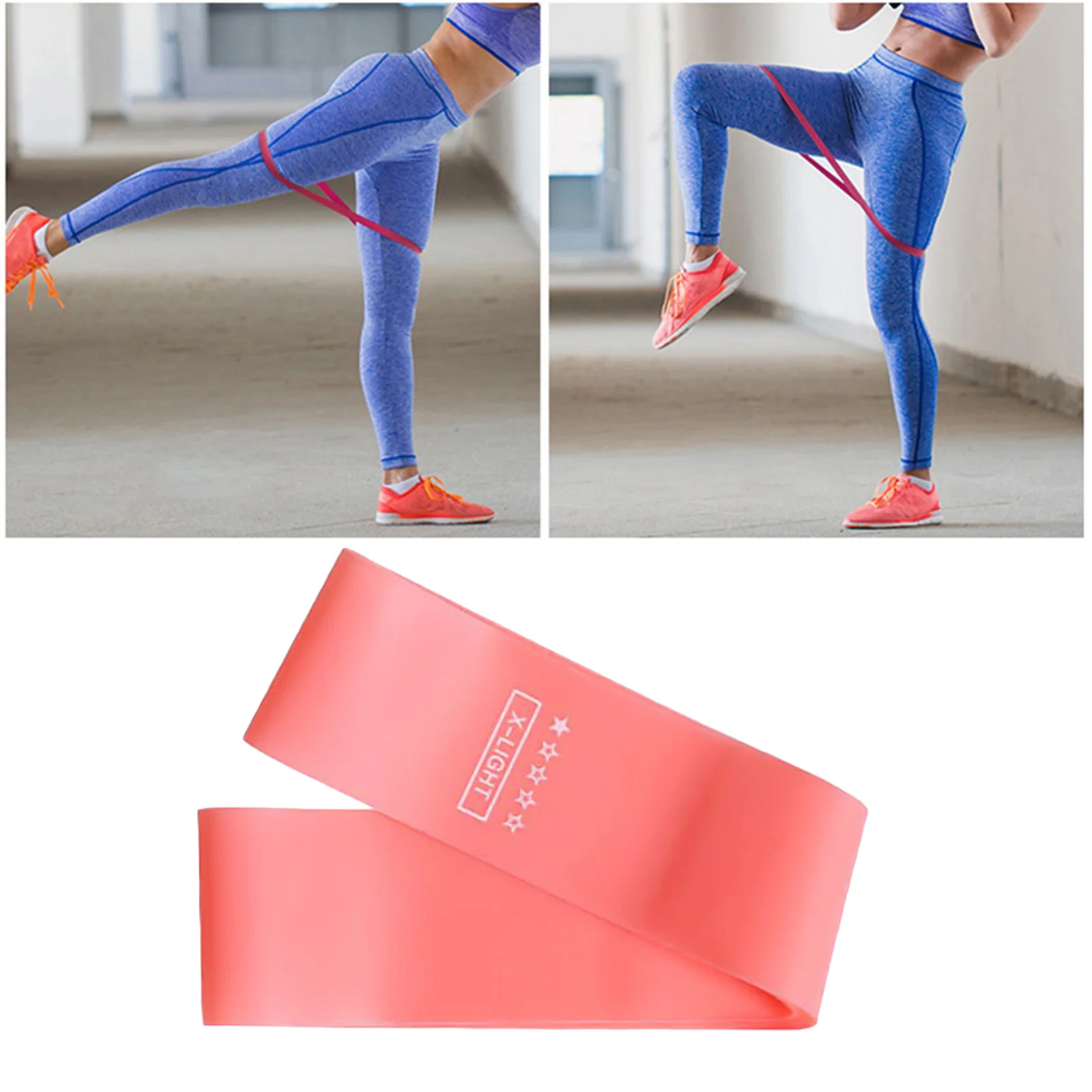 Fitness Gym Resistance Band for Upper & Lower Body Core Exercise At-Home Workouts Rehab Legs and Butt Exercise