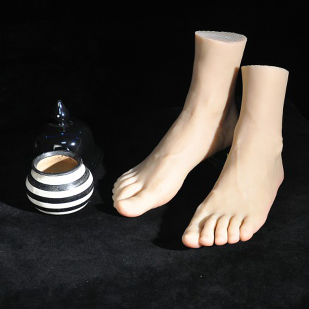 1 Pair Feet Model Male Foot Mannequin for Photography Display Shoes Socks