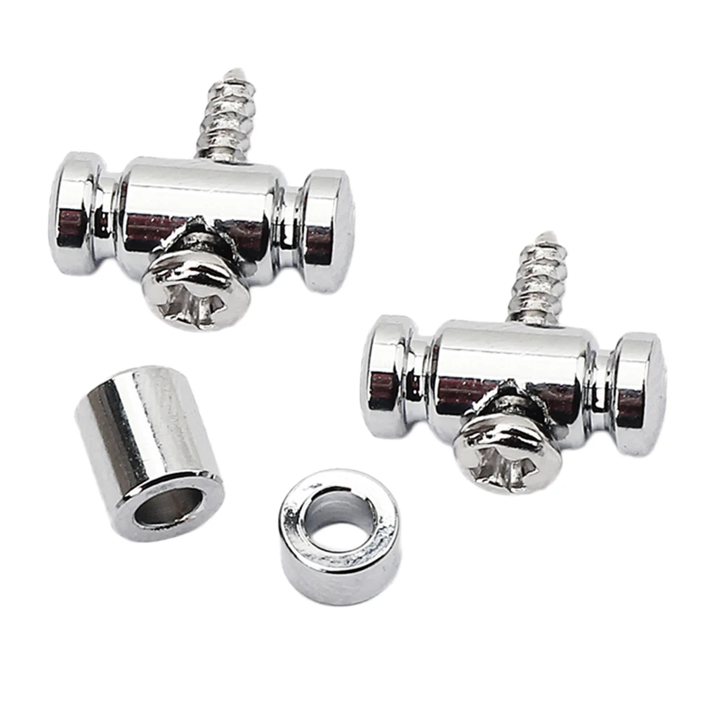 Tooyful Chrome GE19 Guitar Roller String Retainer Mounting Tree Guide for Electric Acoustic Guitar Parts Accessory