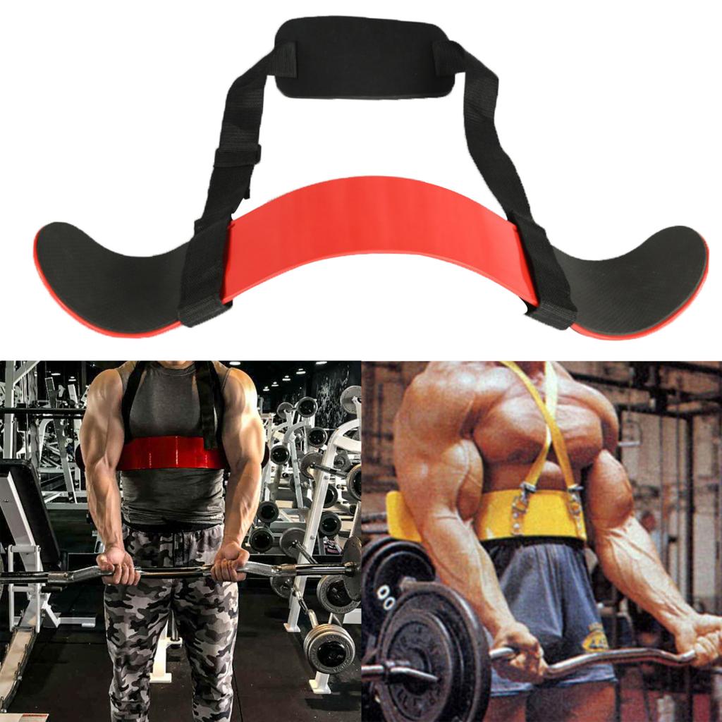 Arm Blaster Bicep Isolator Bar Tricep Curl Bomber Weightlifting Gym Training
