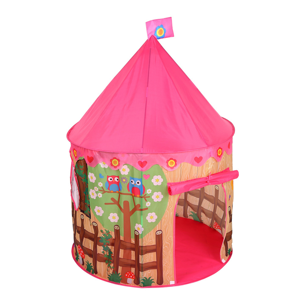 Foldable Prince Flowers Play Tent Playhouse Castle for Kids Girls