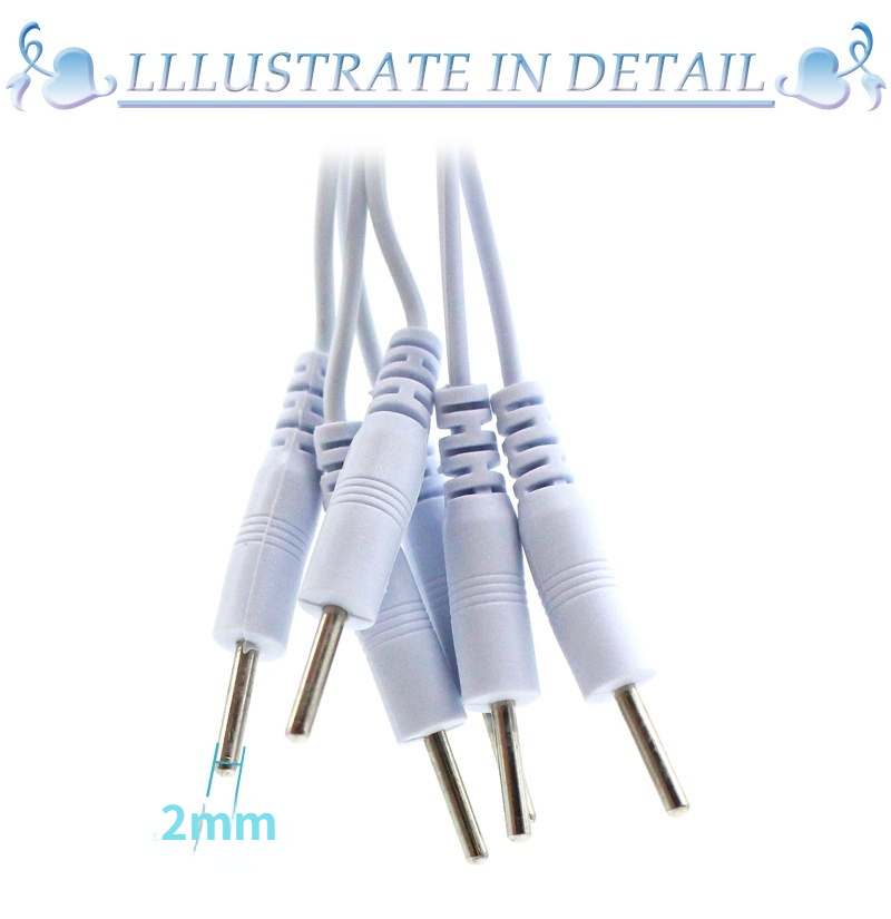 2,5/3,5mm 2/3 Pin Elektrode Kabel Elektrotherapie Elektrode Blei Drähte für Akupunktur Muskel Stimulator Therapie Massagegerät – Detail 2