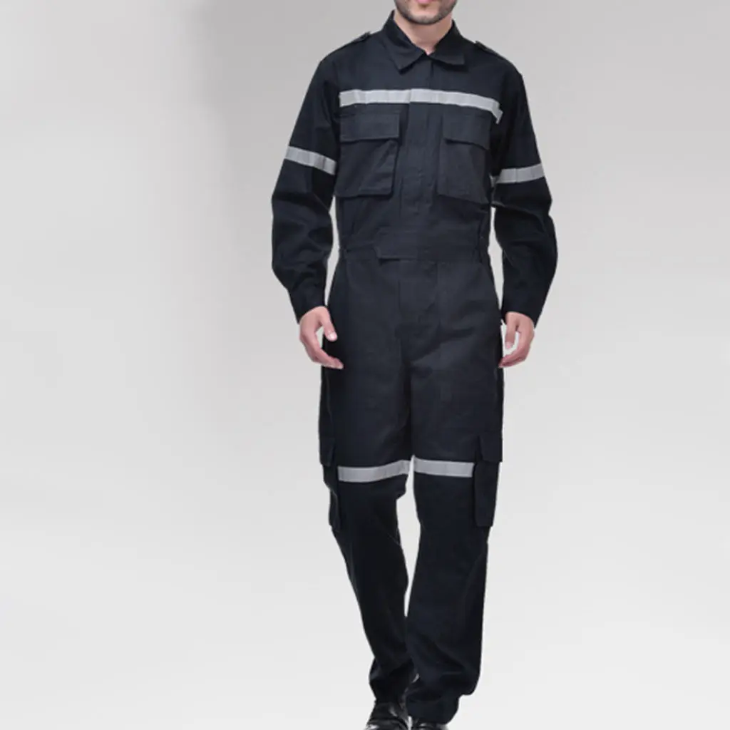 S-XXXL Mens Coverall Overalls Boiler Suit Big Pockets Workwear Boilersuit