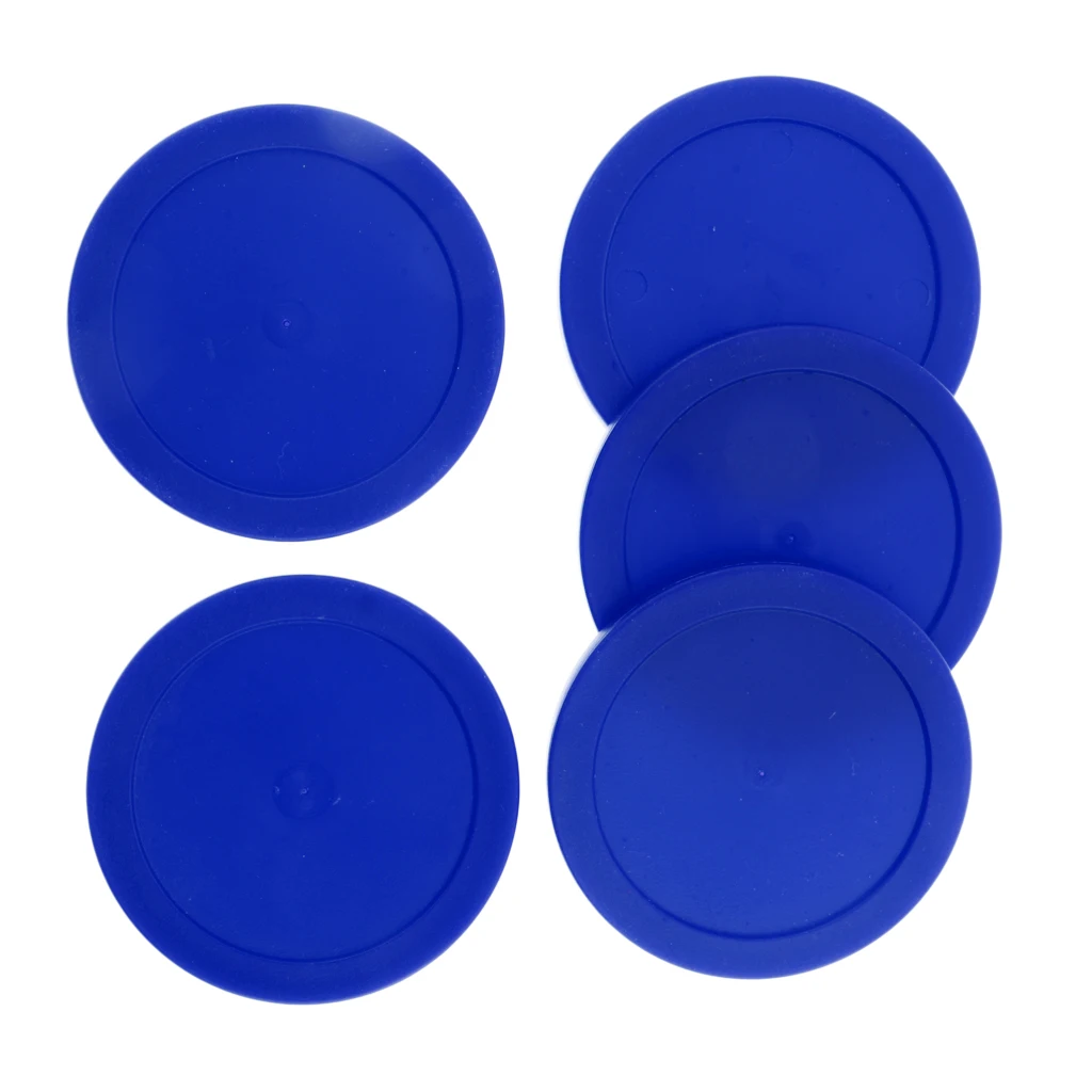 5 Pieces 62mm Durable Plastic Air Hockey Pucks - Choice of Colors