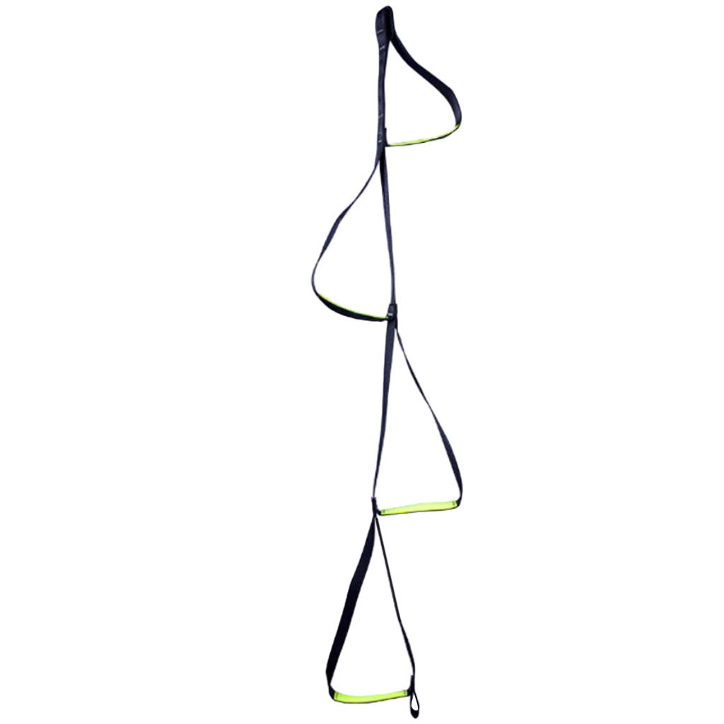 Rock-Climbing Mountaineering Rope Ladder Foot Belt Strap Ascender, 4 Steps