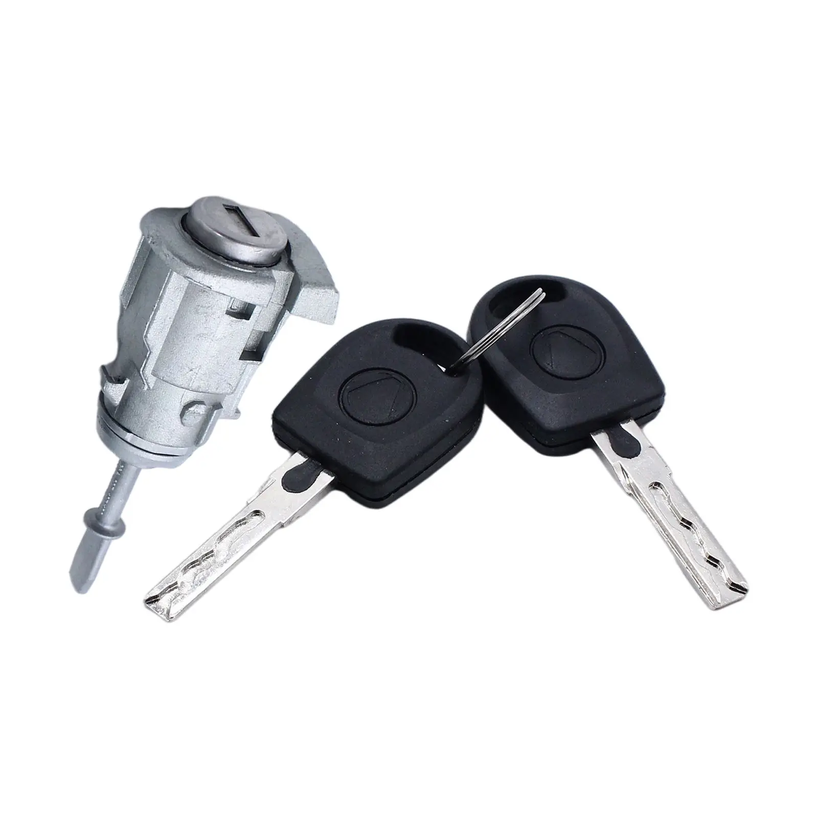 Door Lock Barrel Set Replace Part with 2 Keys Lockset Fits for VW Golf IV 1997-2005
