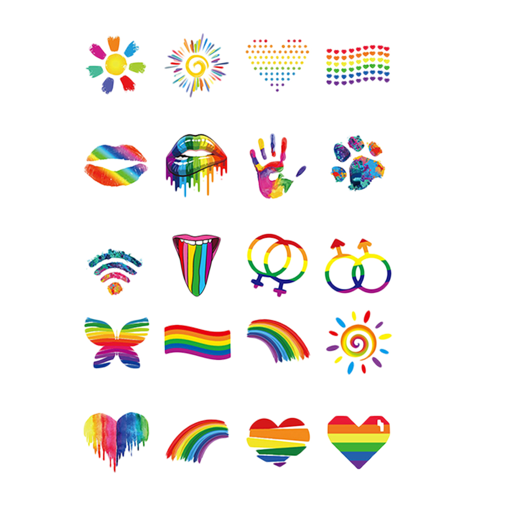 Lot Of 20 Butterfly Heart Temporary Tattoos Arm Hand Water Stickers