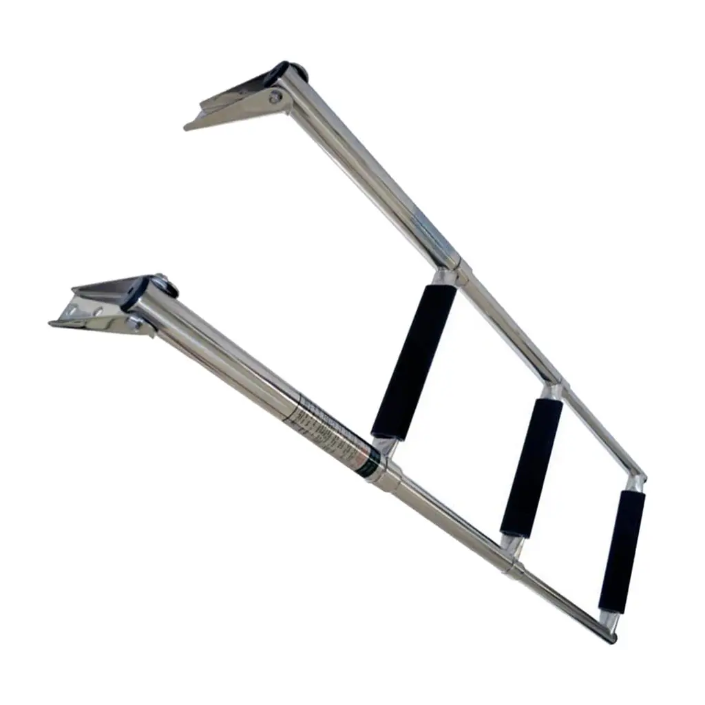 3-Step 304 Stainless Steel Telescoping Boat Ladder for Yacht/Swimming Pool