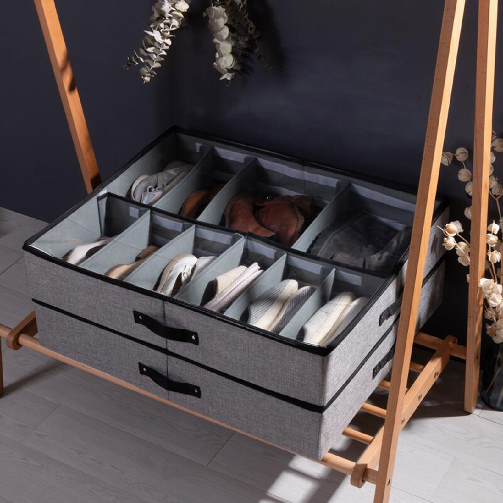 Shoes Storage Organizer Holder Container Home Under Bed Dustproof Bag Closet Box Bag