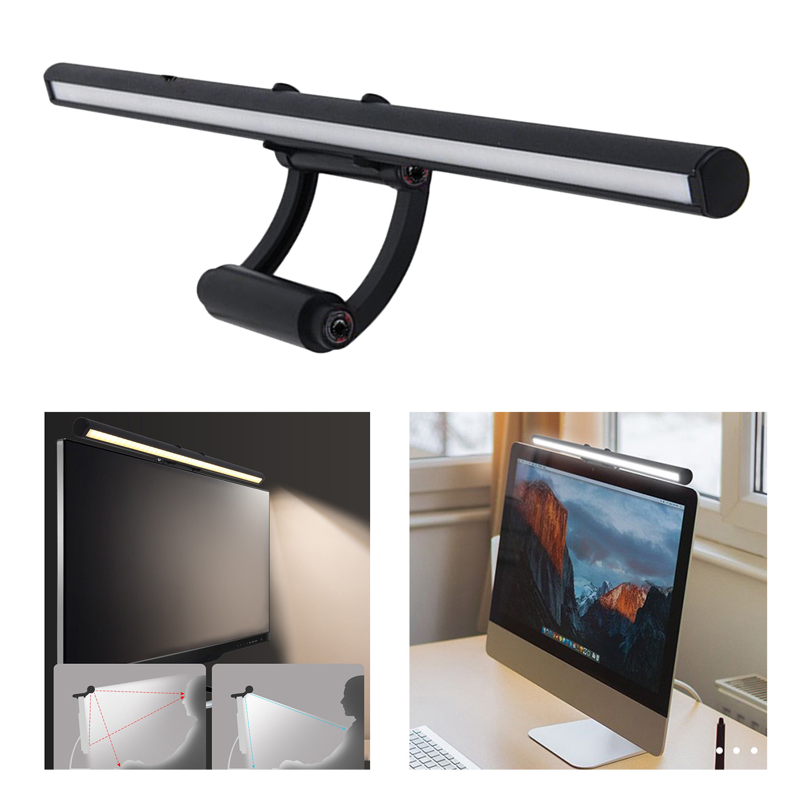 LED Monitor Light with No  on Screen USB Powered Computer Monitor Light