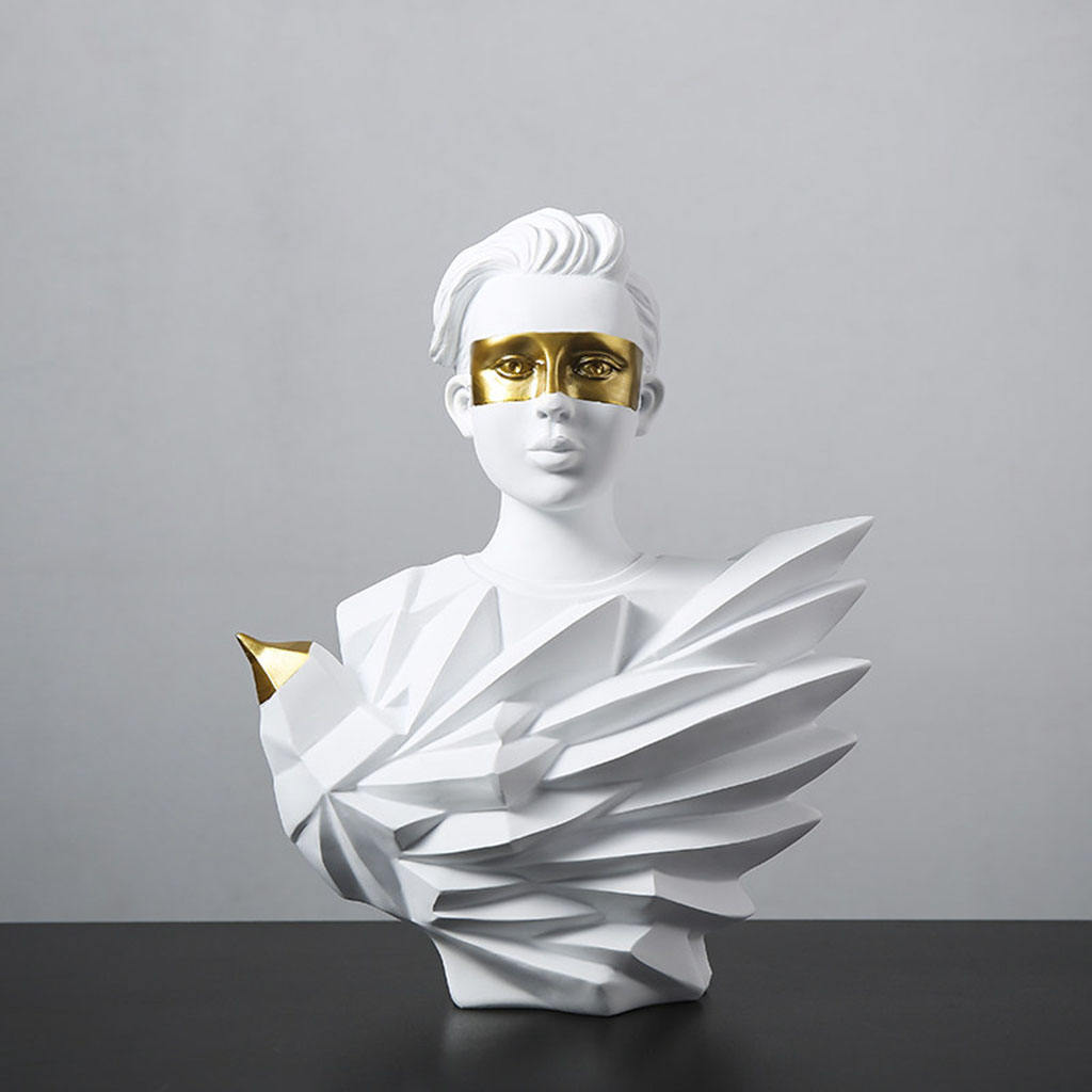 Modern Art Florence Giuliano de Medici Figurine Home Collectible Character Statue Decorative Office Bookcase Table Decor Crafts