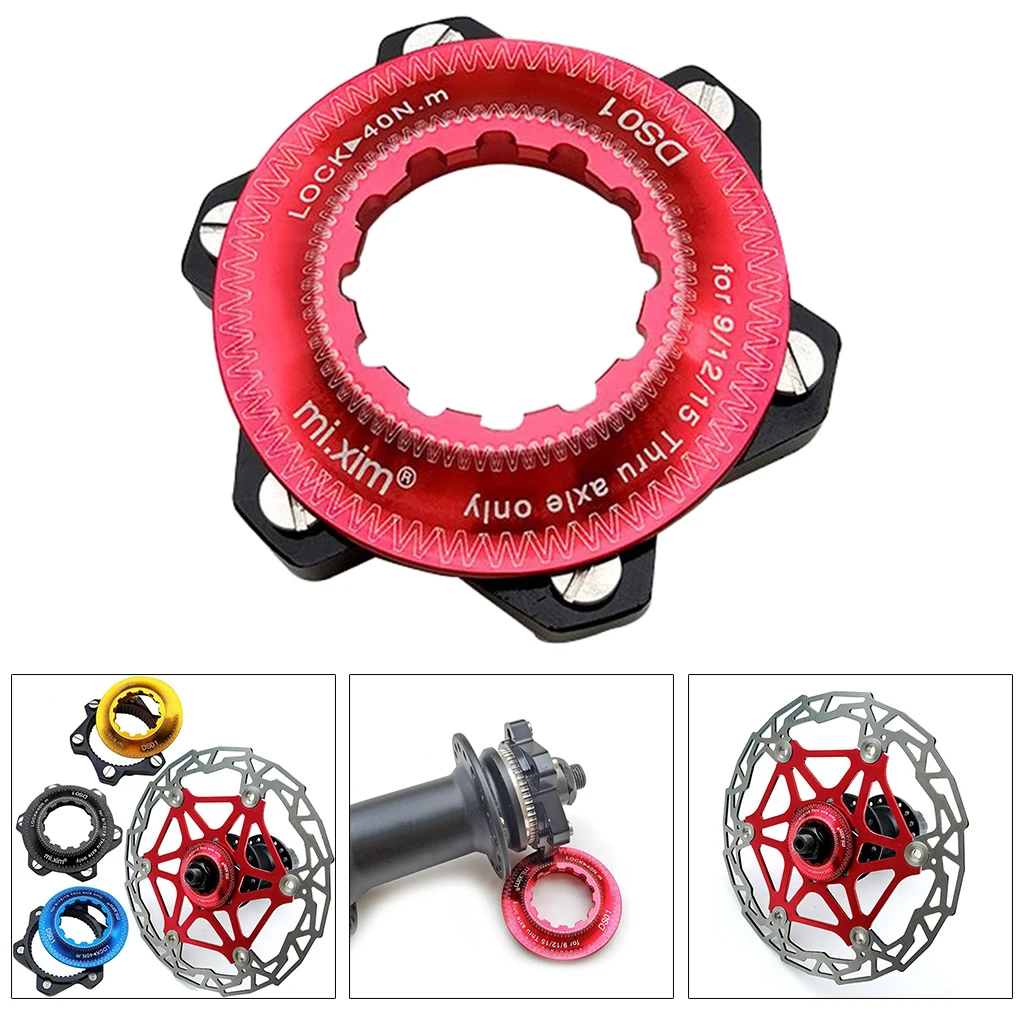 Bike Center Lock Adapter Ultralight to 6-Bolt Rotor Convert Flange Gasket