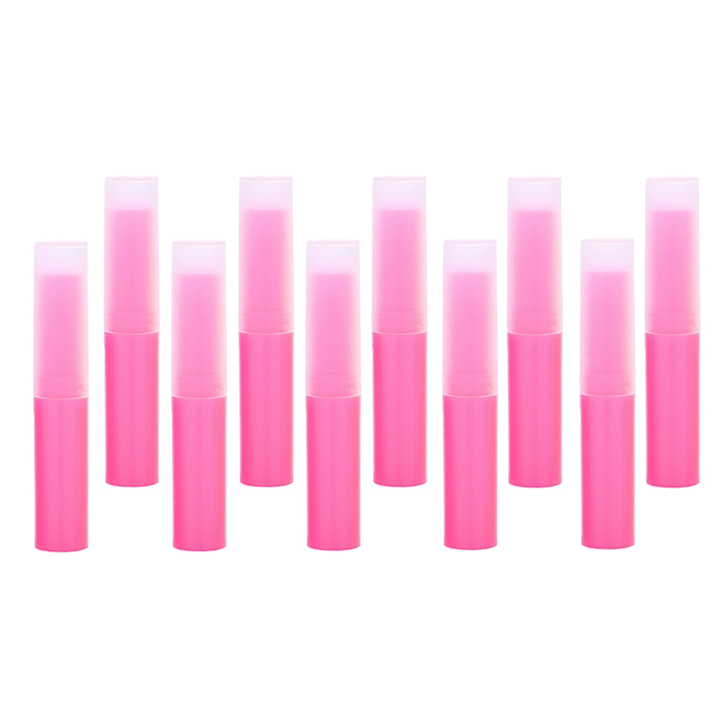10 Pieces 4ml Empty Lipstick Lip Balm Lip Gloss Tubes Refillable Plastic Pipe Bottle Containers DIY Chapstick