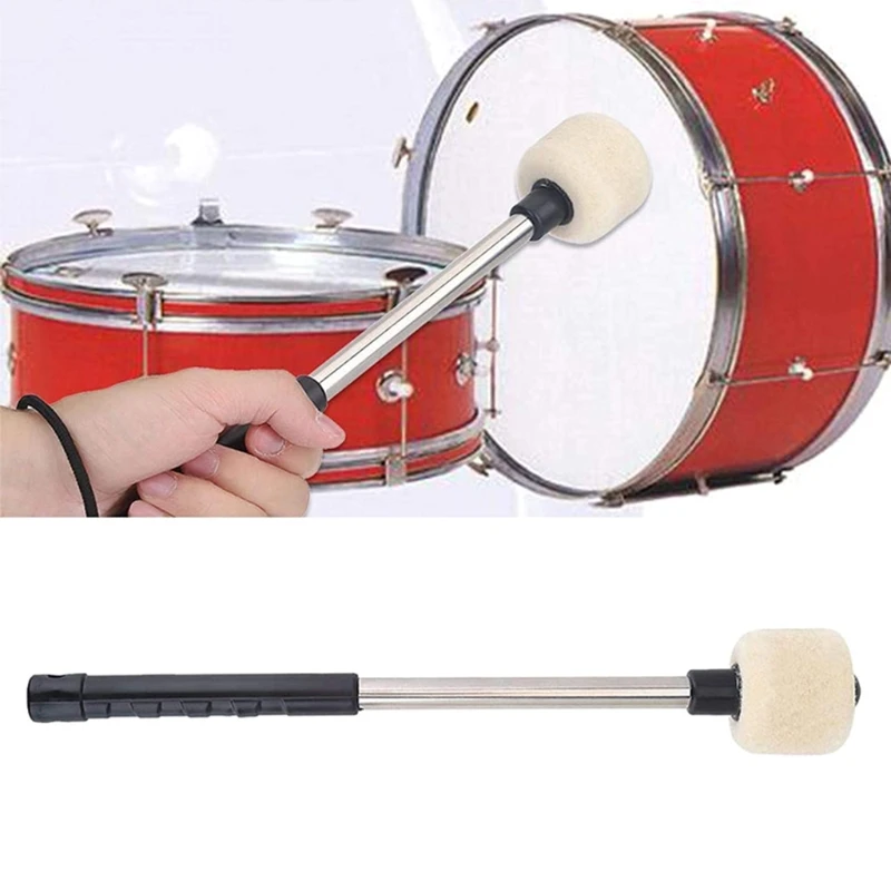 Bass Drum Mallet with S/Steel Handle