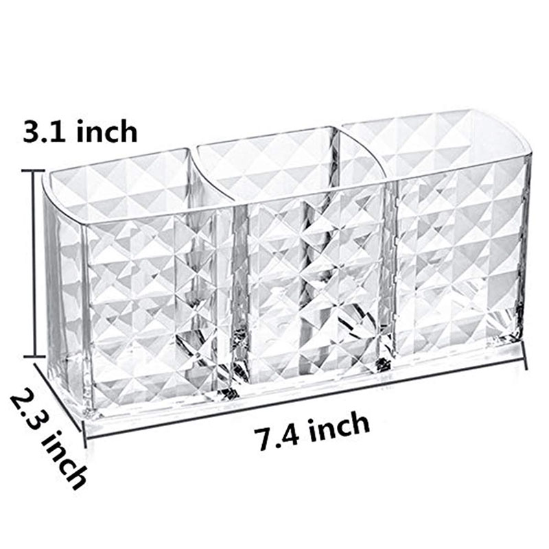 Acrylic Cosmetic Storage Box Makeup Brush Holder Organizer Lipstick Eyebrow Pencil Bathroom Storage Display Stand Diamond 24 Acrylic Cosmetic Storage Box Makeup Brush Holder Organizer Lipstick Eyebrow Pencil Bathroom Storage Display Stand Diamond
