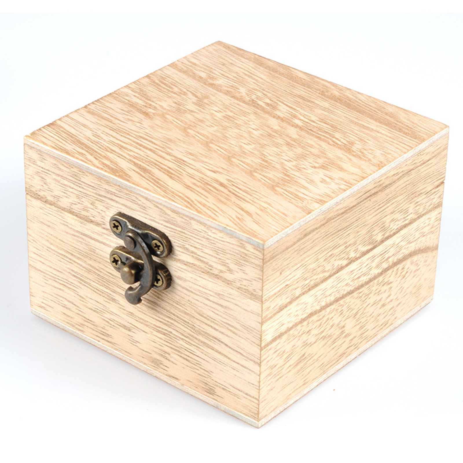 Travel DIY Unpainted Wooden Watch Case Jewelry Box Packing Box
