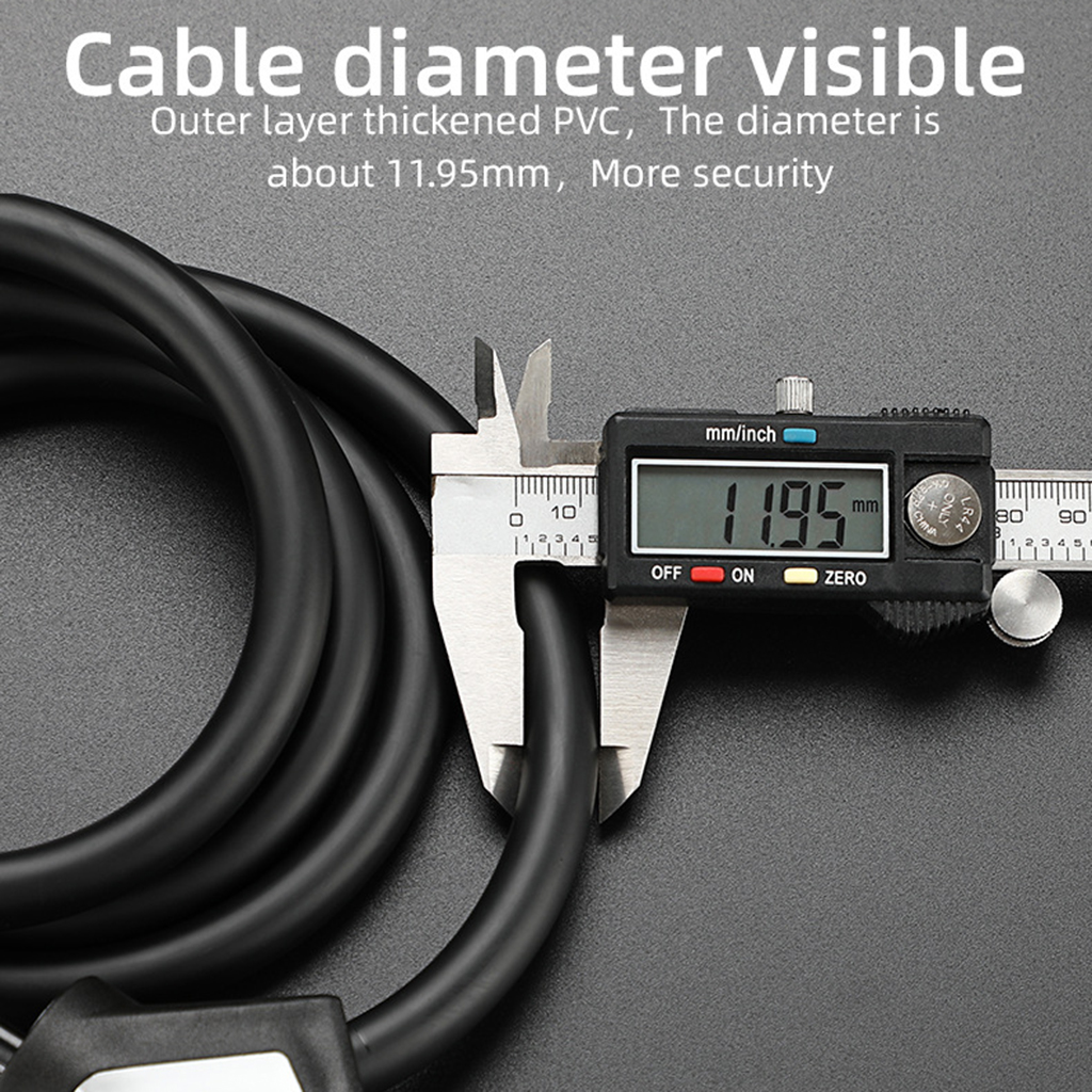Bicycle Cable Lock Bike Security Anti-Theft Combination MTB Road Accessories 4 Digit Resettable Combination Code Lock