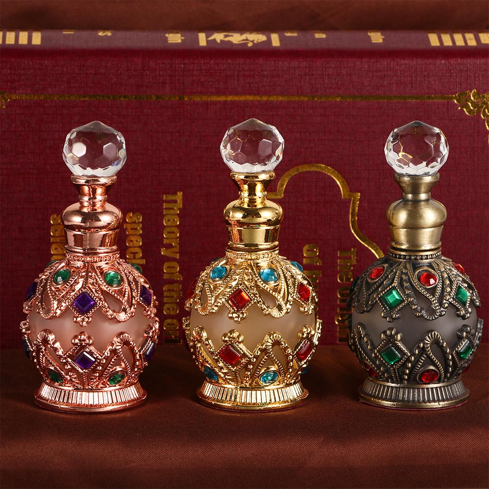 Best of 1PC Vintage Metal Perfume Bottle Arab Style Essential Oils Dropper Bottle Container Middle East Weeding Decoration Gift Reviews & Tips