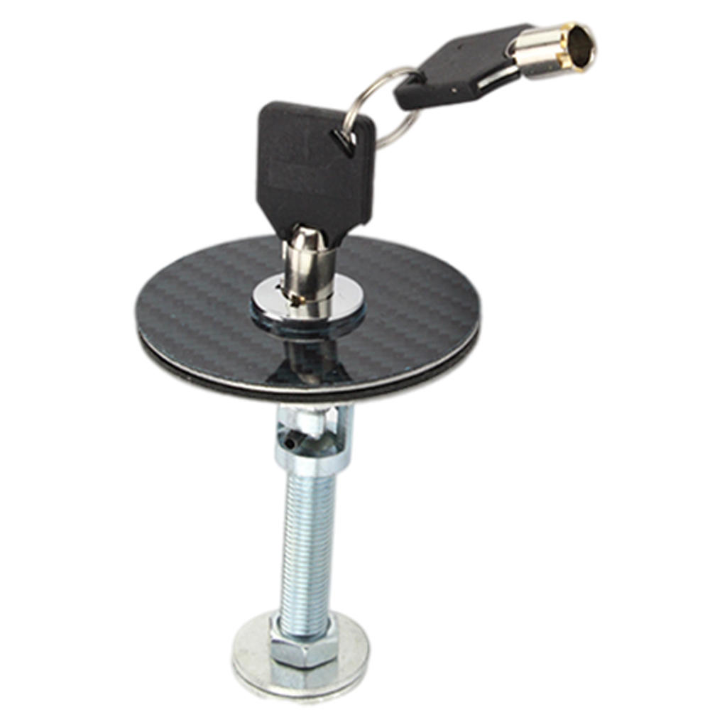 2 Pieces Hood Lock Pin Antitheft with Key Quick Release Push Button Bonnet Aluminum Bumper License Plate Lock Clip Car Latch