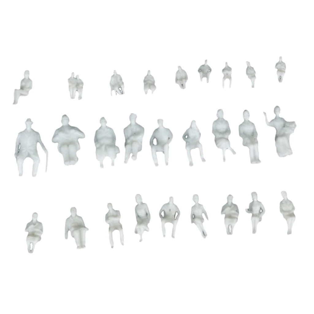 20 X Figures Model 1:25 Seated Figures People with Different
