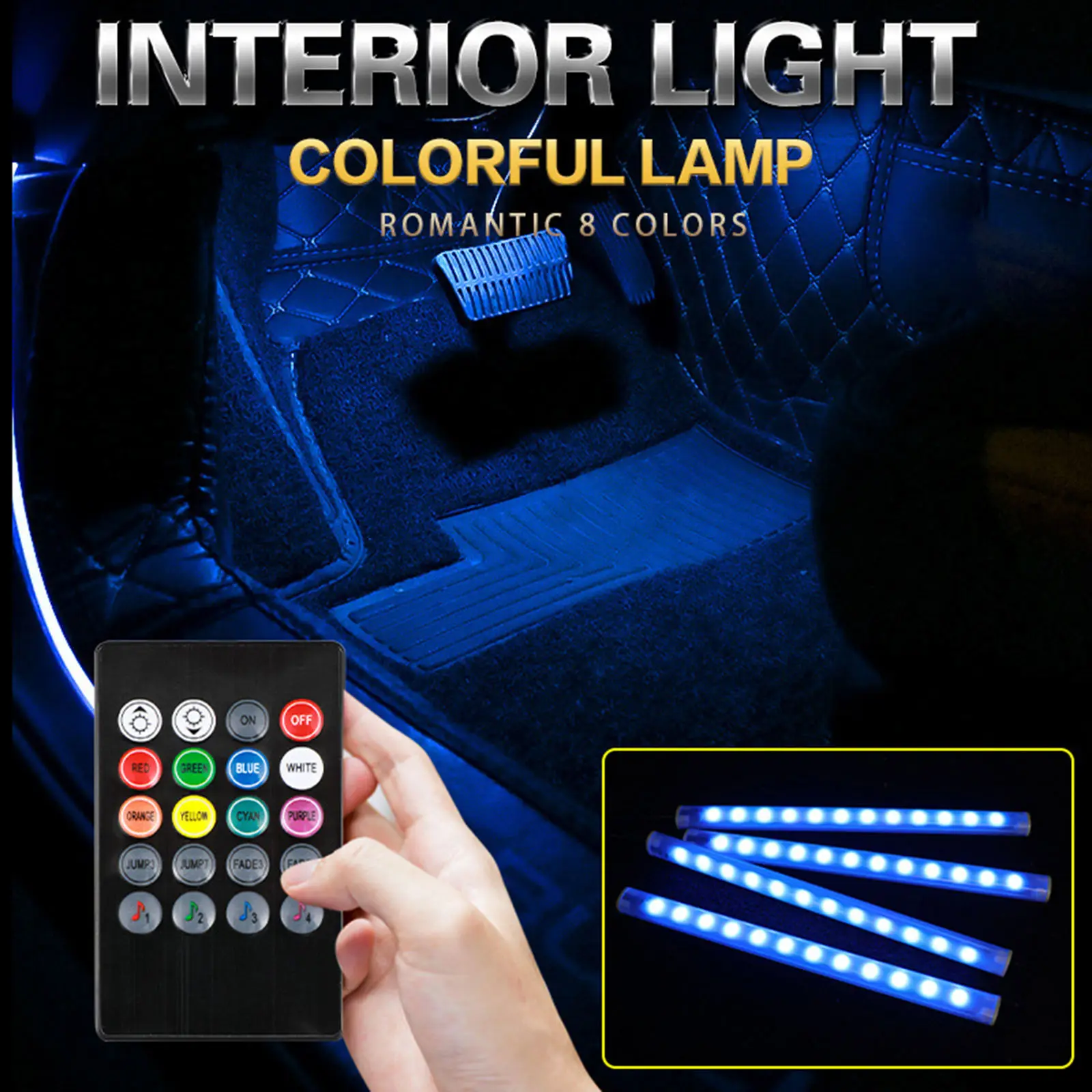 Car Interior Light Car Decoration Light Interior Atmosphere Light LED Strip Light USB Auto Decor Lamp