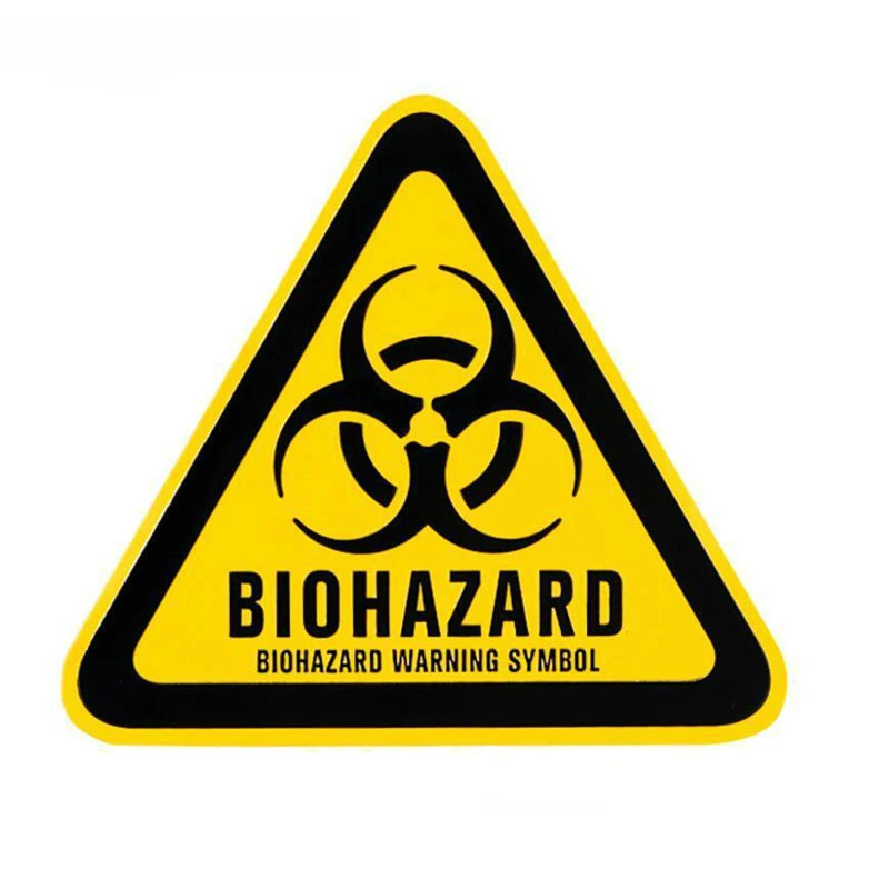 Biohazard Warning Logo Danger Diecut Vinyl Decal Sticker Car Window Wall Truck 