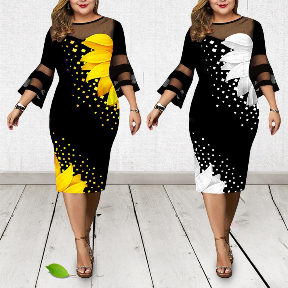 manga alargamento elegante meados de bezerro bodycon