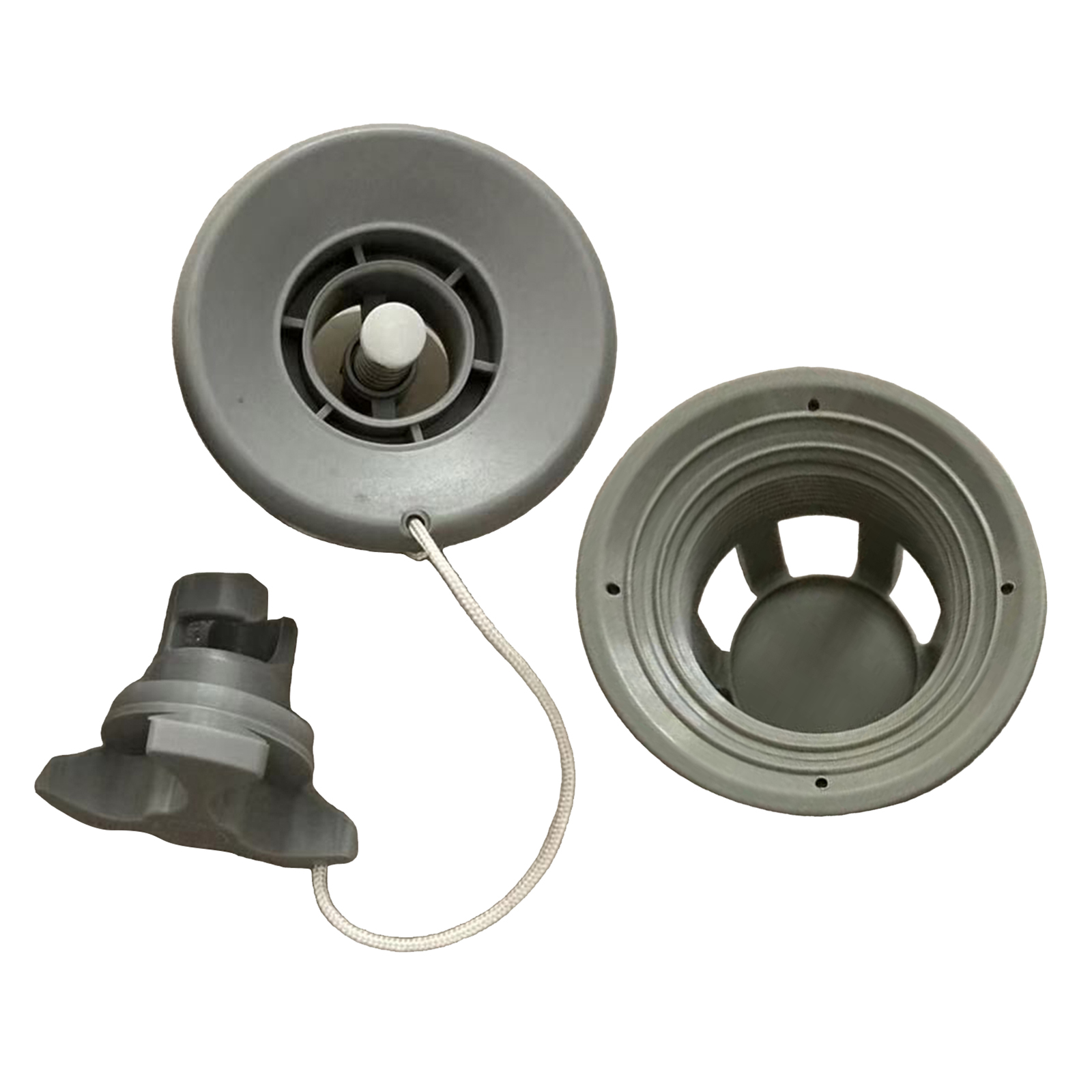 Kayak Boat Air Valve, Gray PVC Air Gas Valve Cap Replacement for Inflatable Boat
