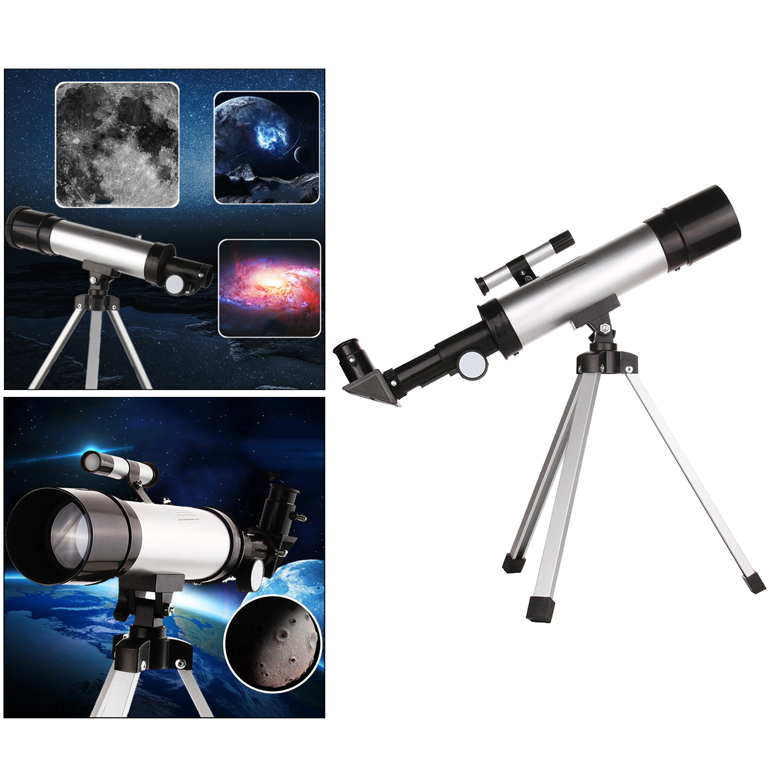 Portable F36050 Astronomical Reflector Telescope with Tripod Night 