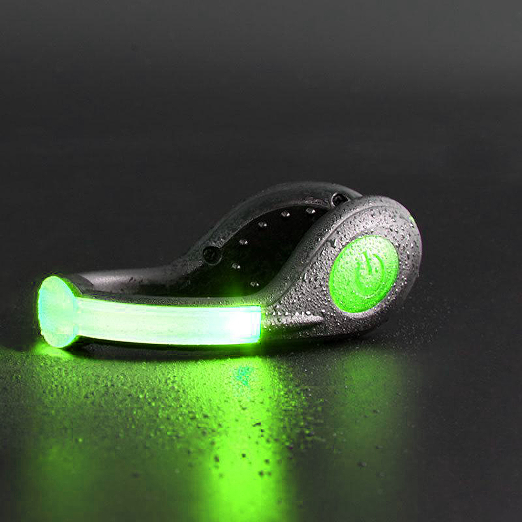 1 Pair High Visibility Super Bright Safety LED Shoe Light Clip - Fits Most