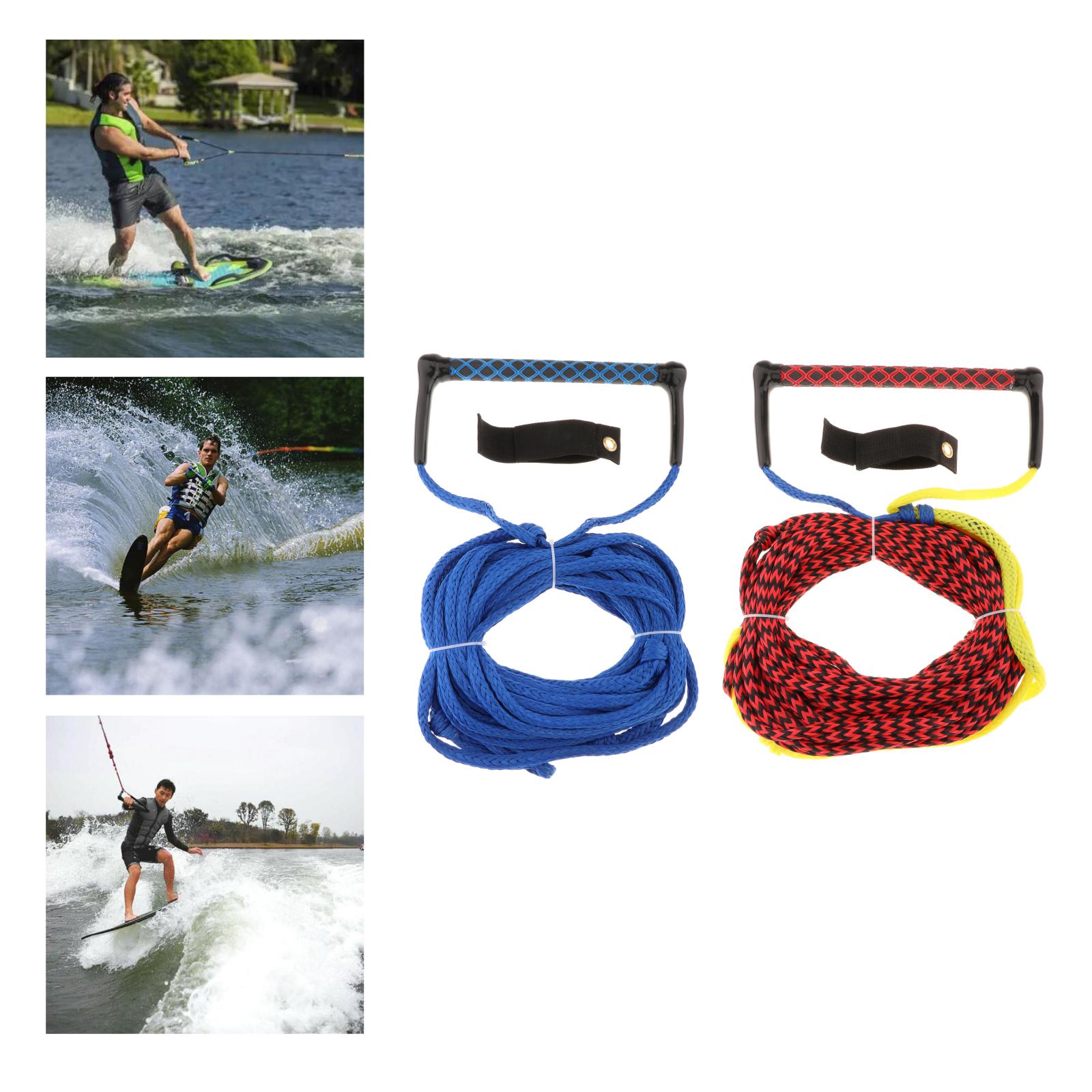 75ft Water Skiing Rope Floating Surf Rope with Handle Wake Boat Surfing Tow Ropes Line Wakesurf Rope Water Sport Accessories