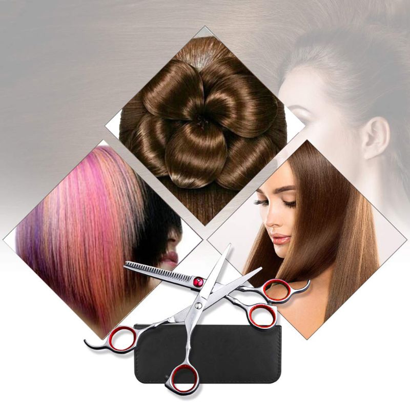 Tesoura de Cabelo Polegada Barbeiro Cabeleireiro Corte Profissional Conjunto Tesoura R3mf 9 Pçs 6 4 Cheap Tesouras de cabelo
