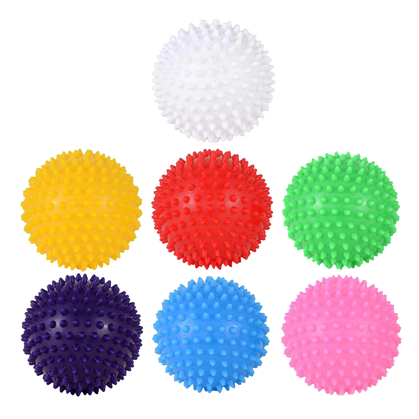 Feet Spiky Massager Ball for Body Deep Tissue Trigger Point Blood Circulation 9cm Diameter Small Size