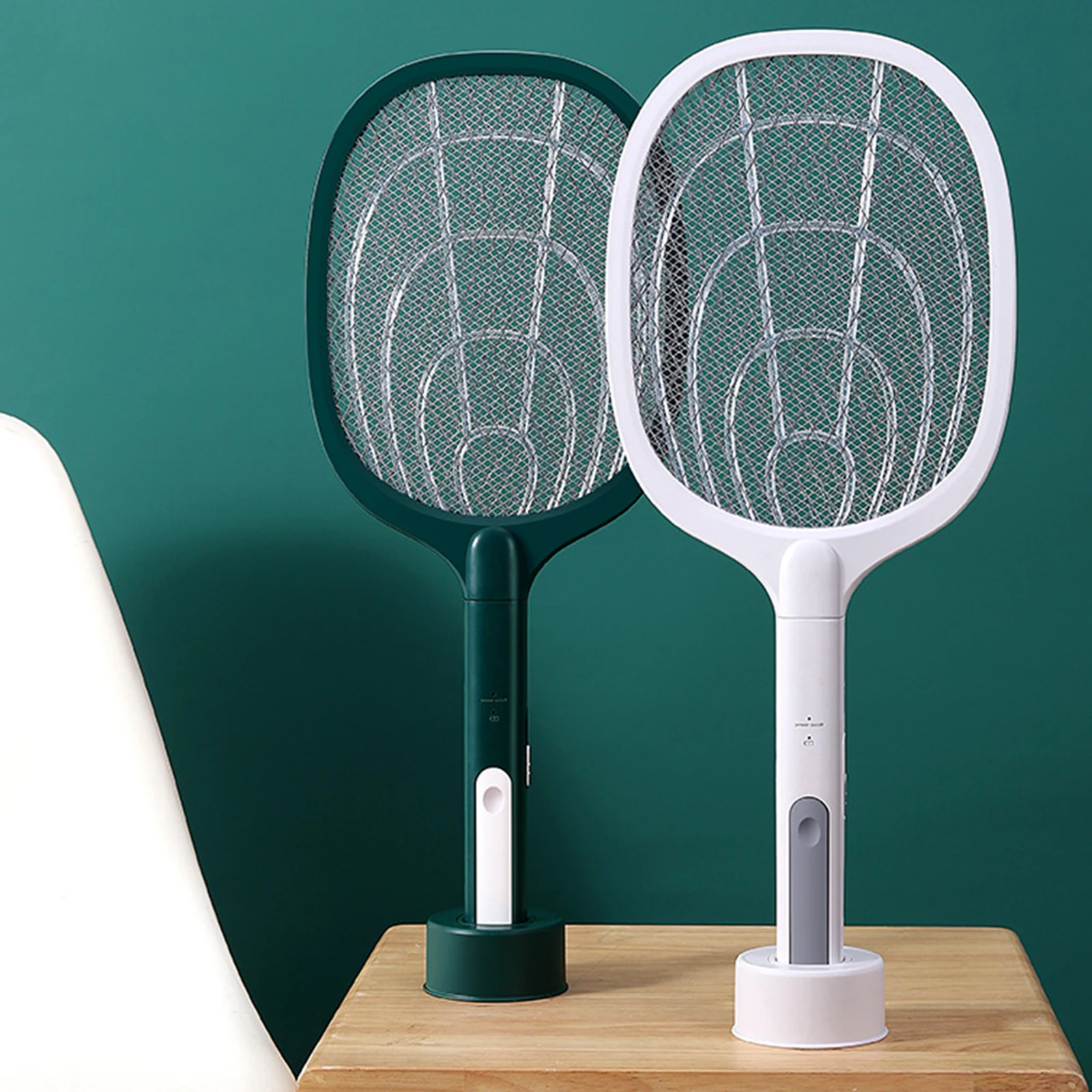 Handheld Bug Zapper USB Rechargeable Fly Swatter for Home USB Charging Cable