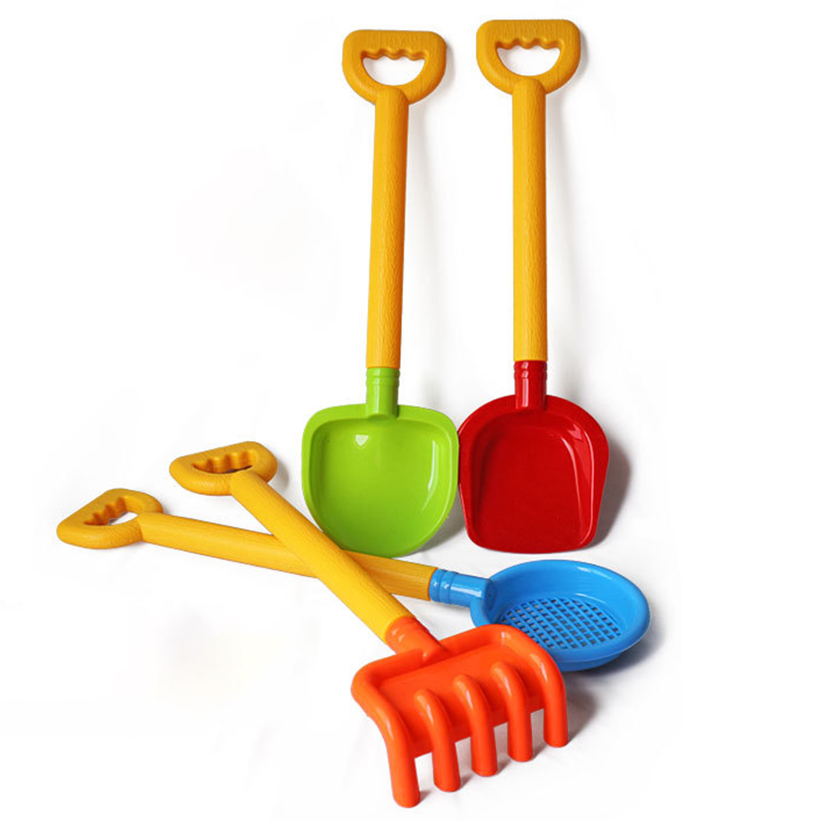 4pcs Beach Tools Set Sand Playing Toys For Kids Fun Water Beach Seaside Tools Child Shovel Tool Gifts