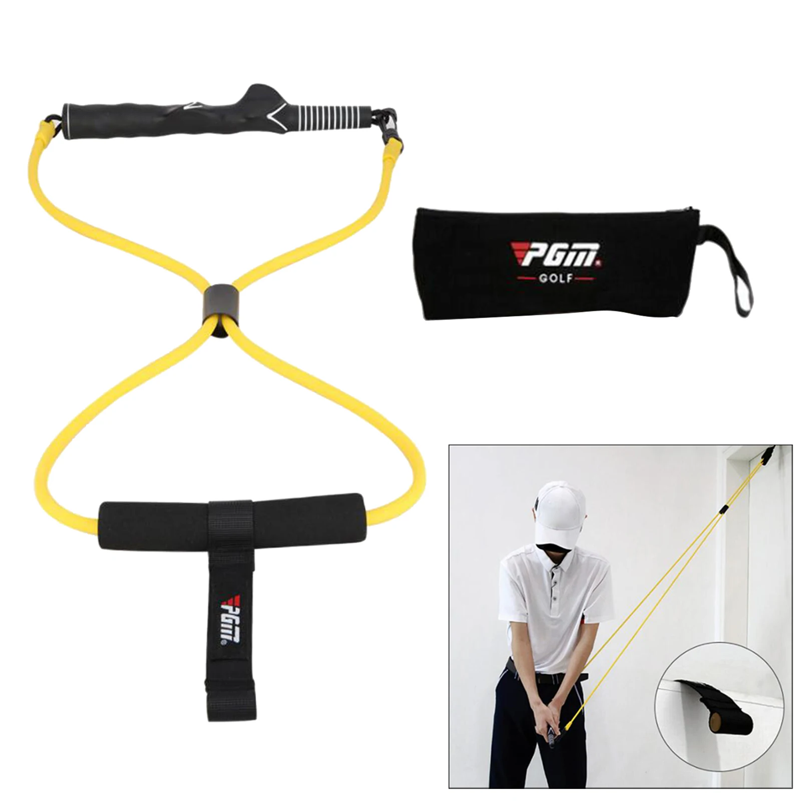 Golf Training Aid Belt Golf Swing Training Device - Exerciser Resistance Bands Workout Strength Mobility Training Exercise