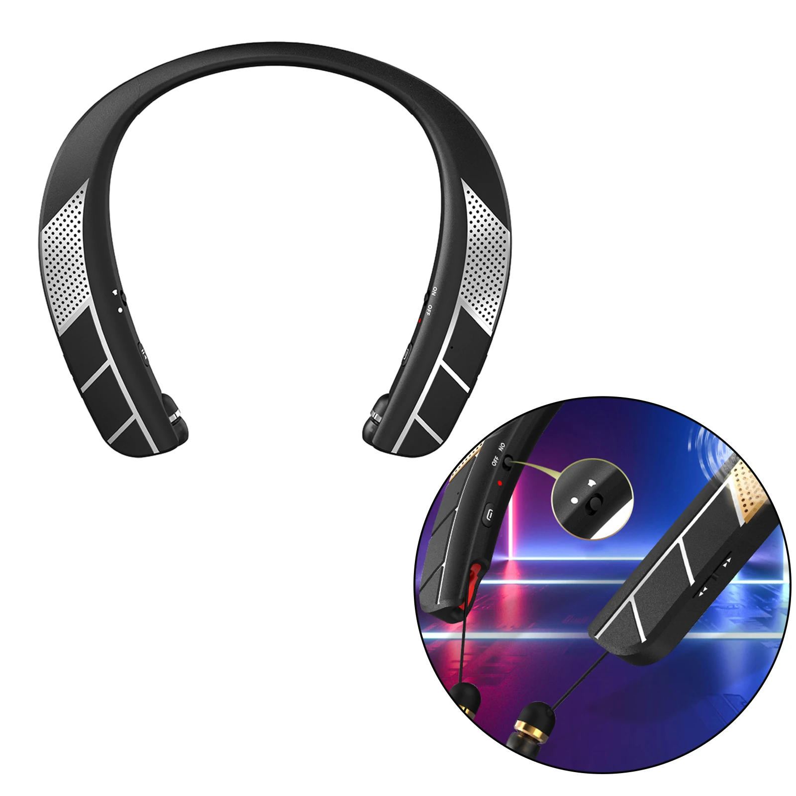 Shuzhen,Ricevitore audio wireless Bluetooth 2-in-1 Ricevitore audio da 3,5 mm TV HIFI color:NERO 