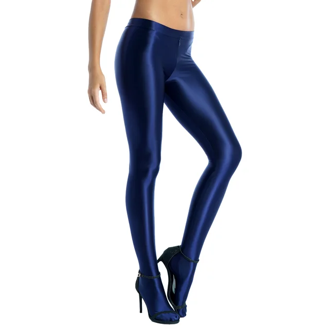 2pcs/Set Oil Glossy Shiny Pants Pantyhose Leggings Night Clubwear Femme  Capris Stocking : : Everything Else
