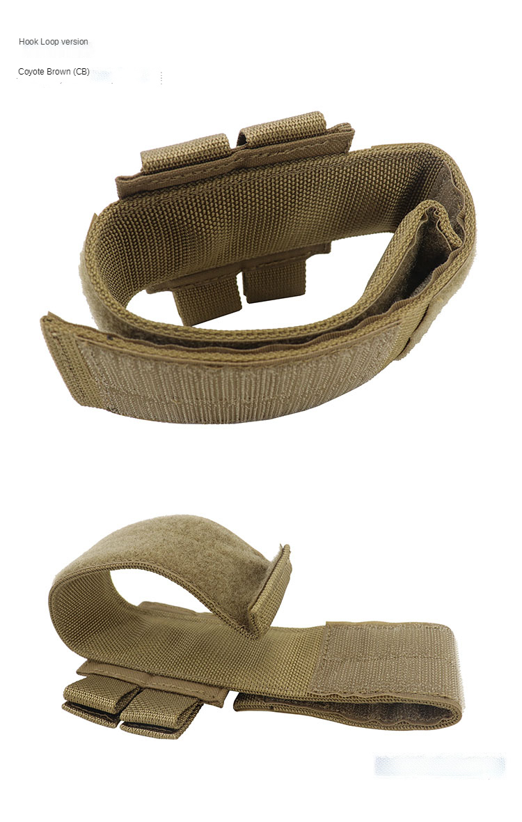 Fester Gurthalter Taktischer Verband Molle-Haltegurt Inklusive Geflochtene & Klettverschluss-Version Werkzeugring Outdoor Kampf Jagd – Detail 11