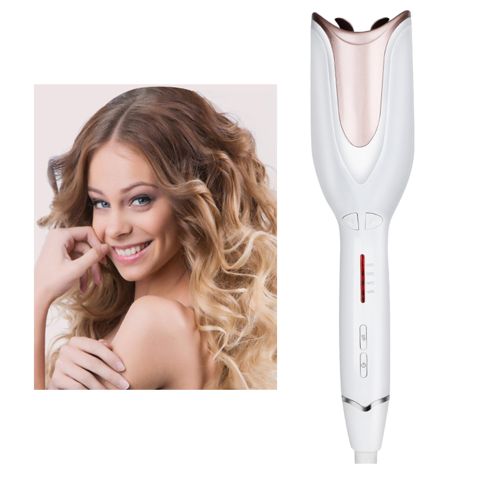 Anti-scalded Automatic Hair Curler Portable Curling Iron Auto Power Off Home Travel Waves Long Dry Hair Curling Wand