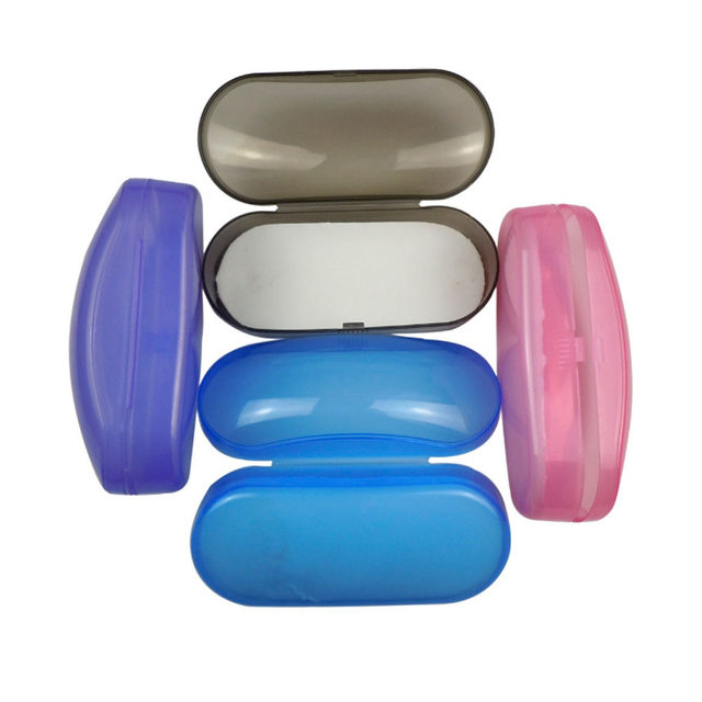 Étui Souple Transparent Pour Lunettes De Soleil - Protection Portable Avec Fermeture Bouton