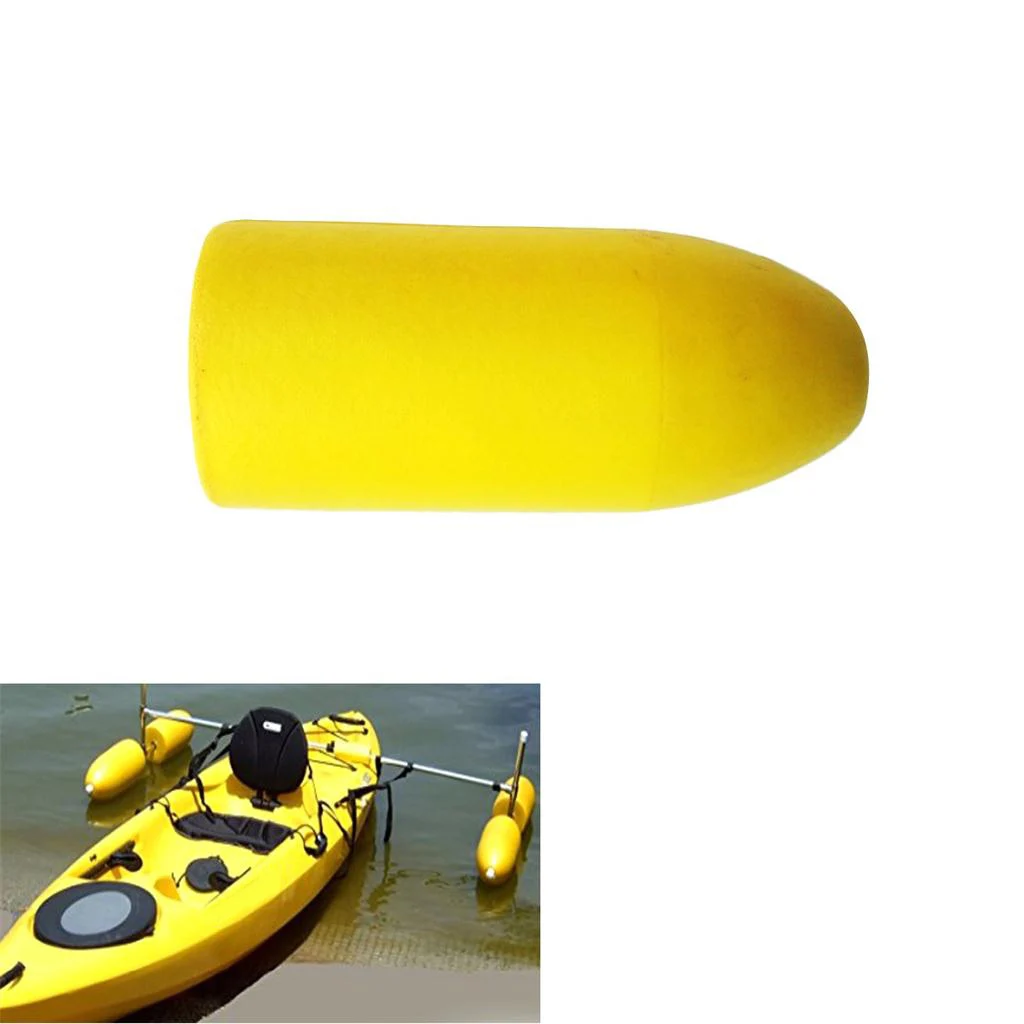 Safety Kayak Outrigger Stabilizer Float Canoe Water Float   Gear Yellow