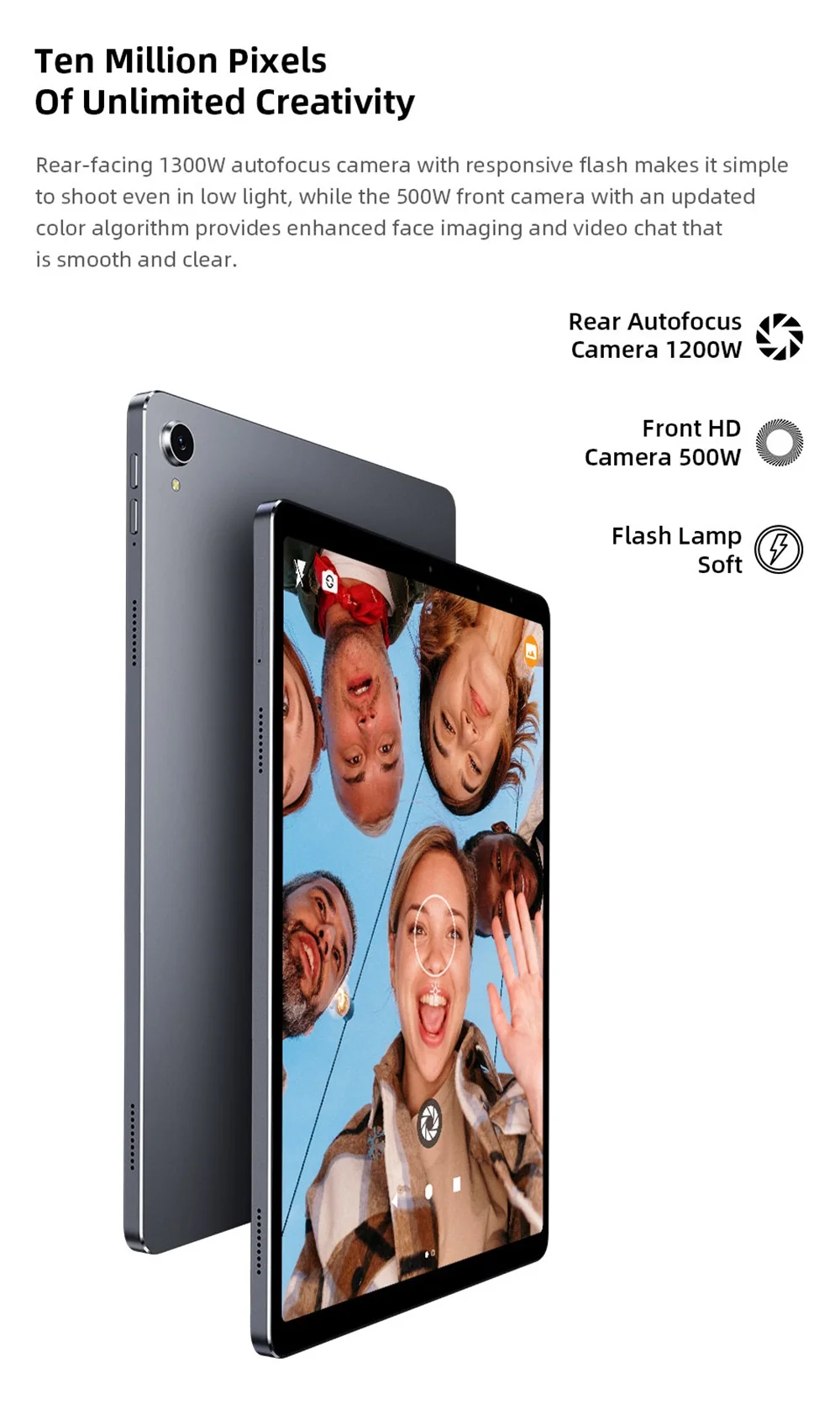 CHUWI HiPad Plus 11 Inch 2K Display Tablet 8-Core Processor Android 10.0 4GB+128GB Storage